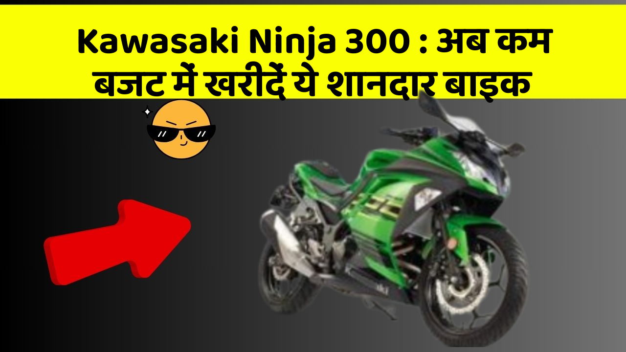 Kawasaki Ninja 300: अब कम बजट में खरीदें ये शानदार बाइक